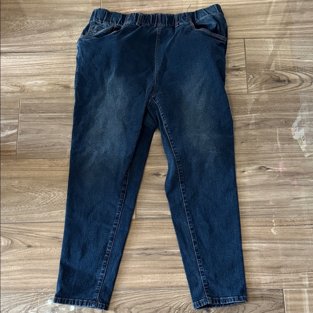 BloomChic Dark Blue Straight Leg Jeans 18
